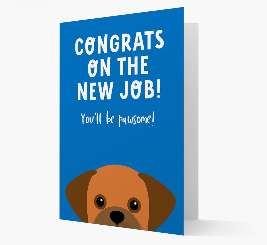 Congrats On The New Job: Personalized {breedFullName} Card