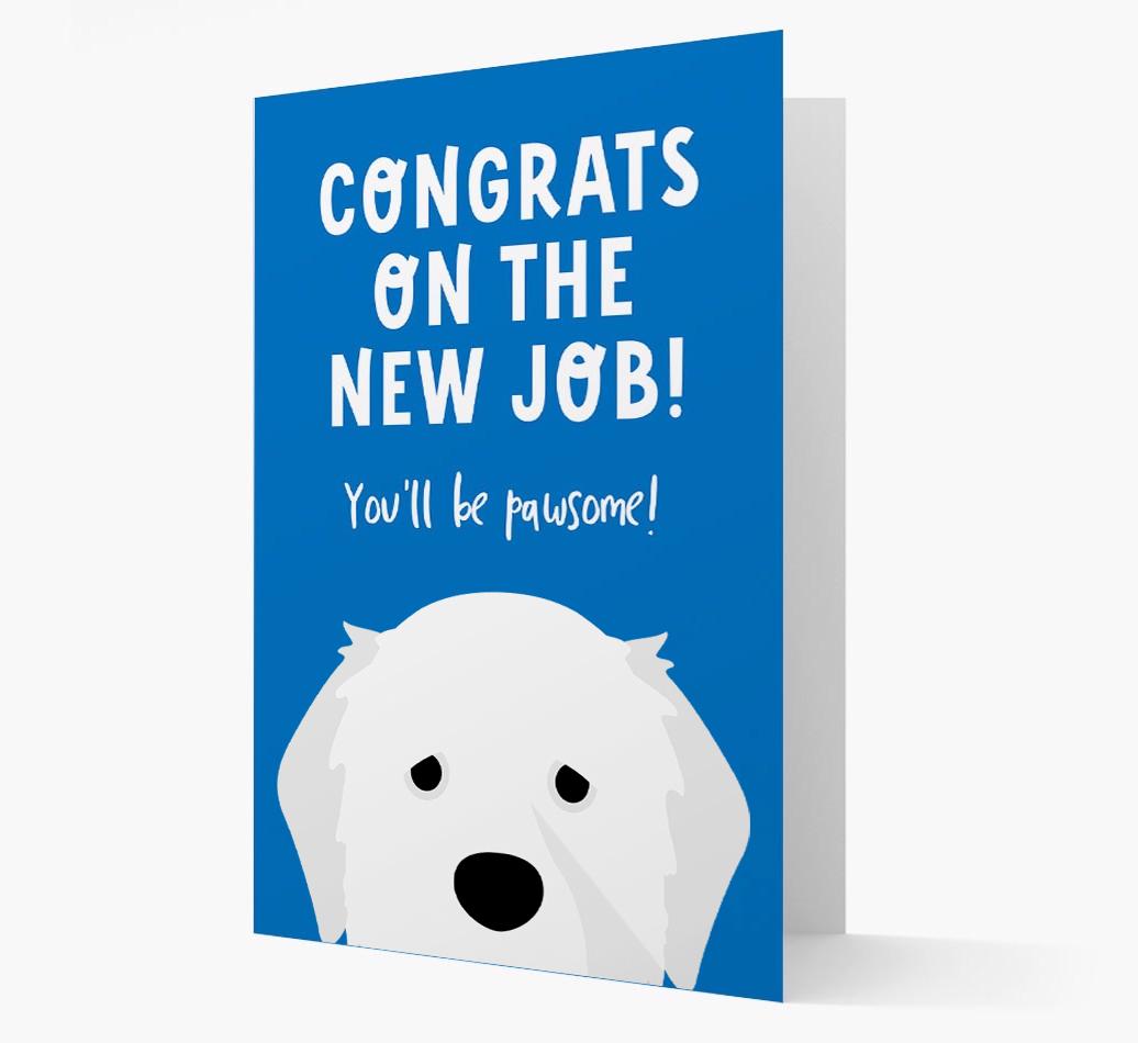 Congrats On The New Job: Personalized {breedFullName} Card