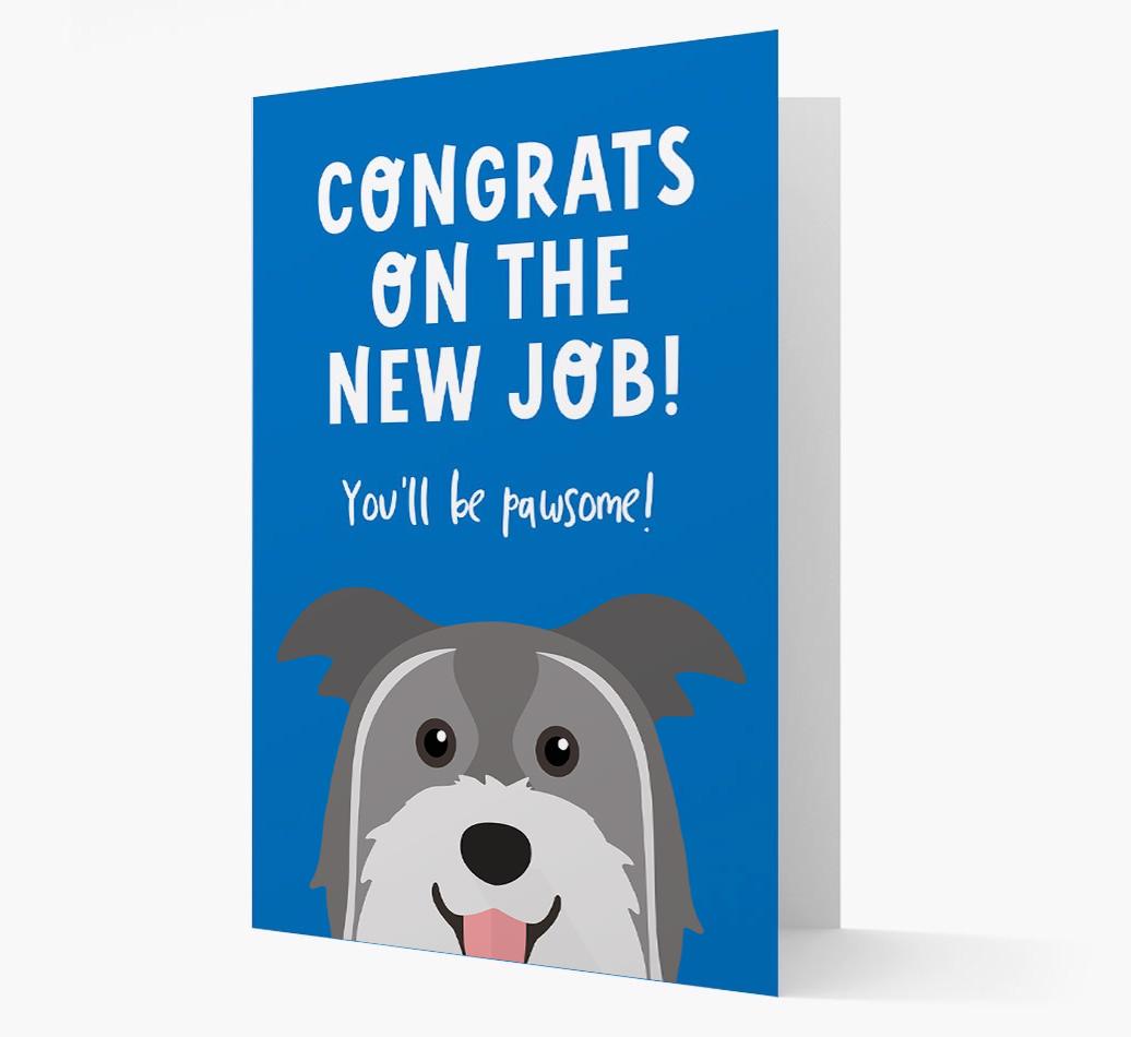 Congrats On The New Job: Personalized {breedFullName} Card