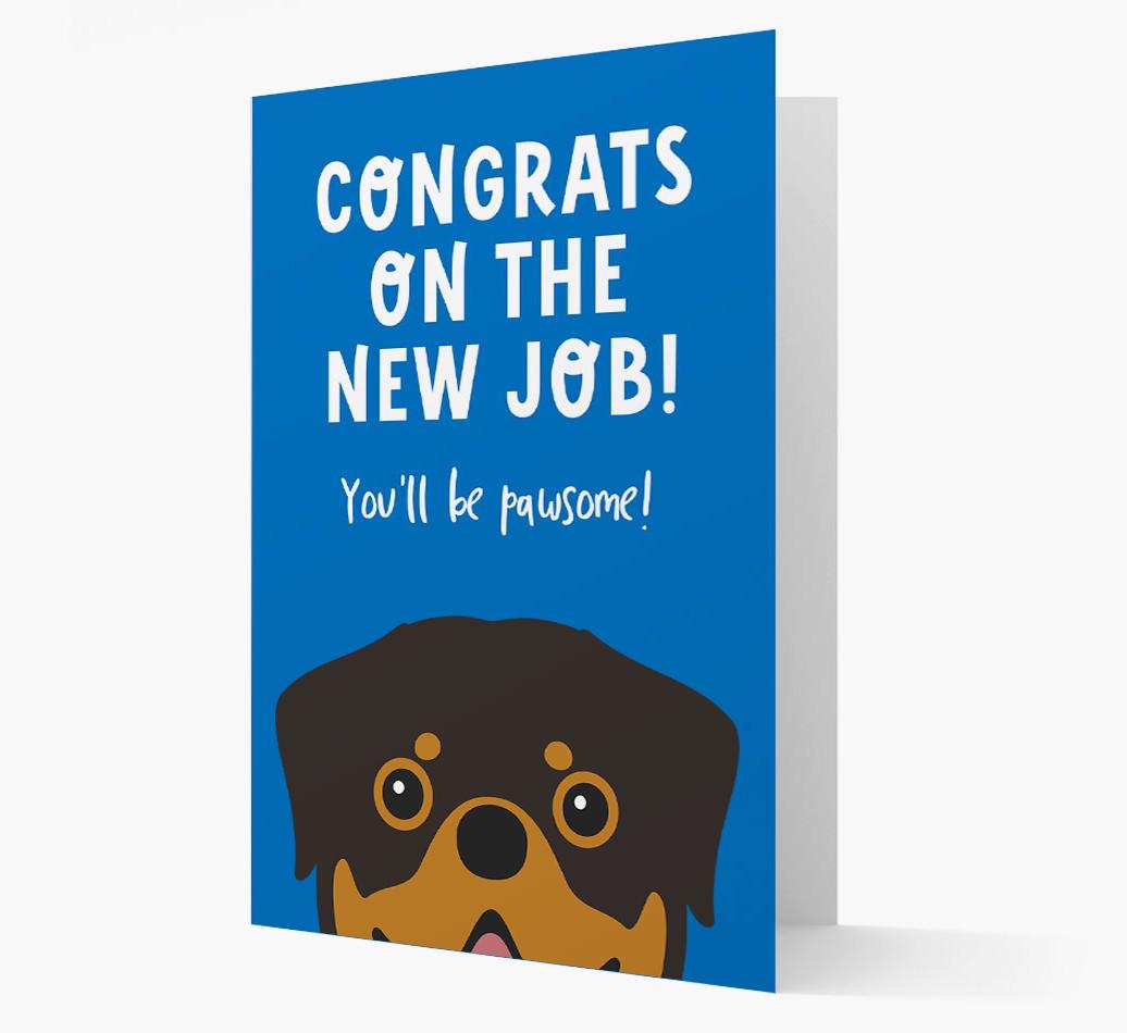 Congrats On The New Job: Personalized {breedFullName} Card