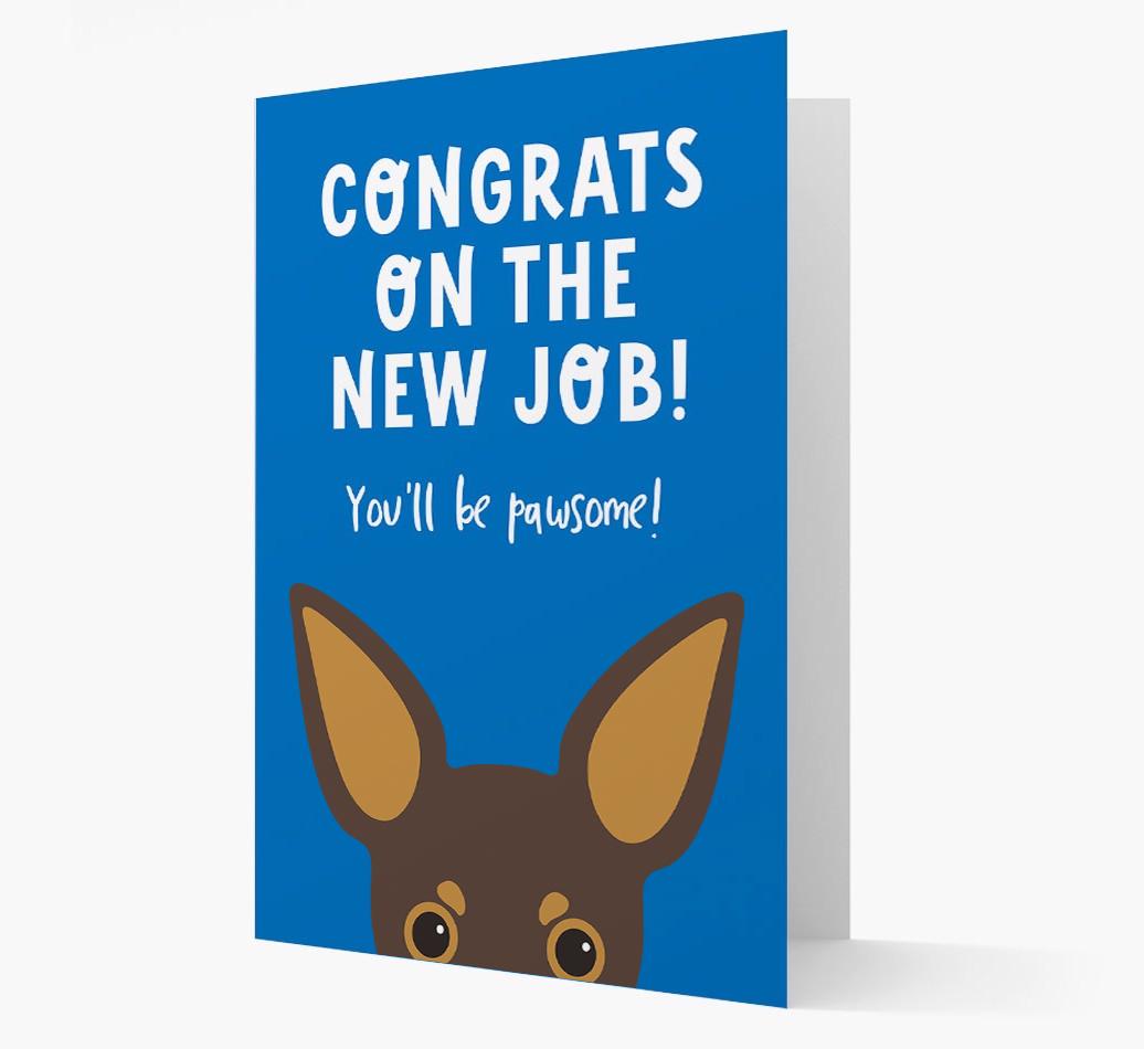 Congrats On The New Job: Personalized {breedFullName} Card