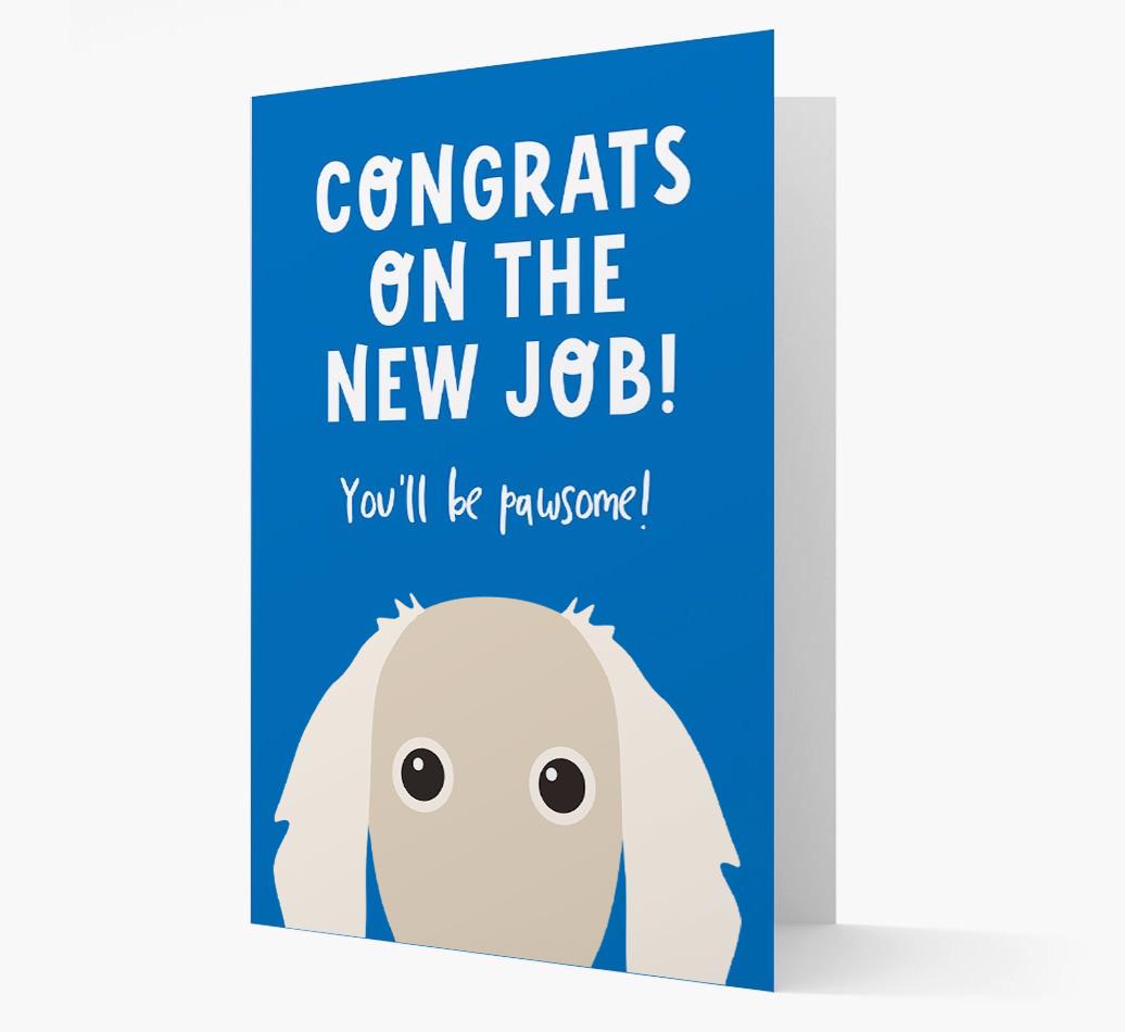 Congrats On The New Job: Personalized {breedFullName} Card