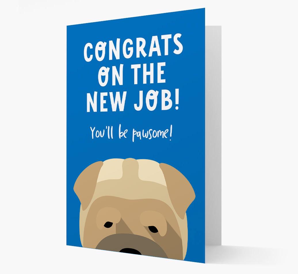 Congrats On The New Job: Personalized {breedFullName} Card