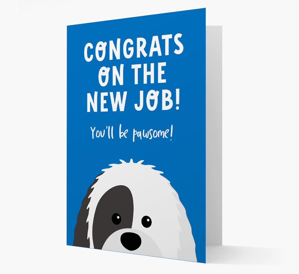 Congrats On The New Job: Personalized {breedFullName} Card