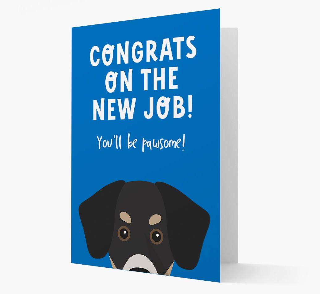 Congrats On The New Job: Personalized {breedFullName} Card