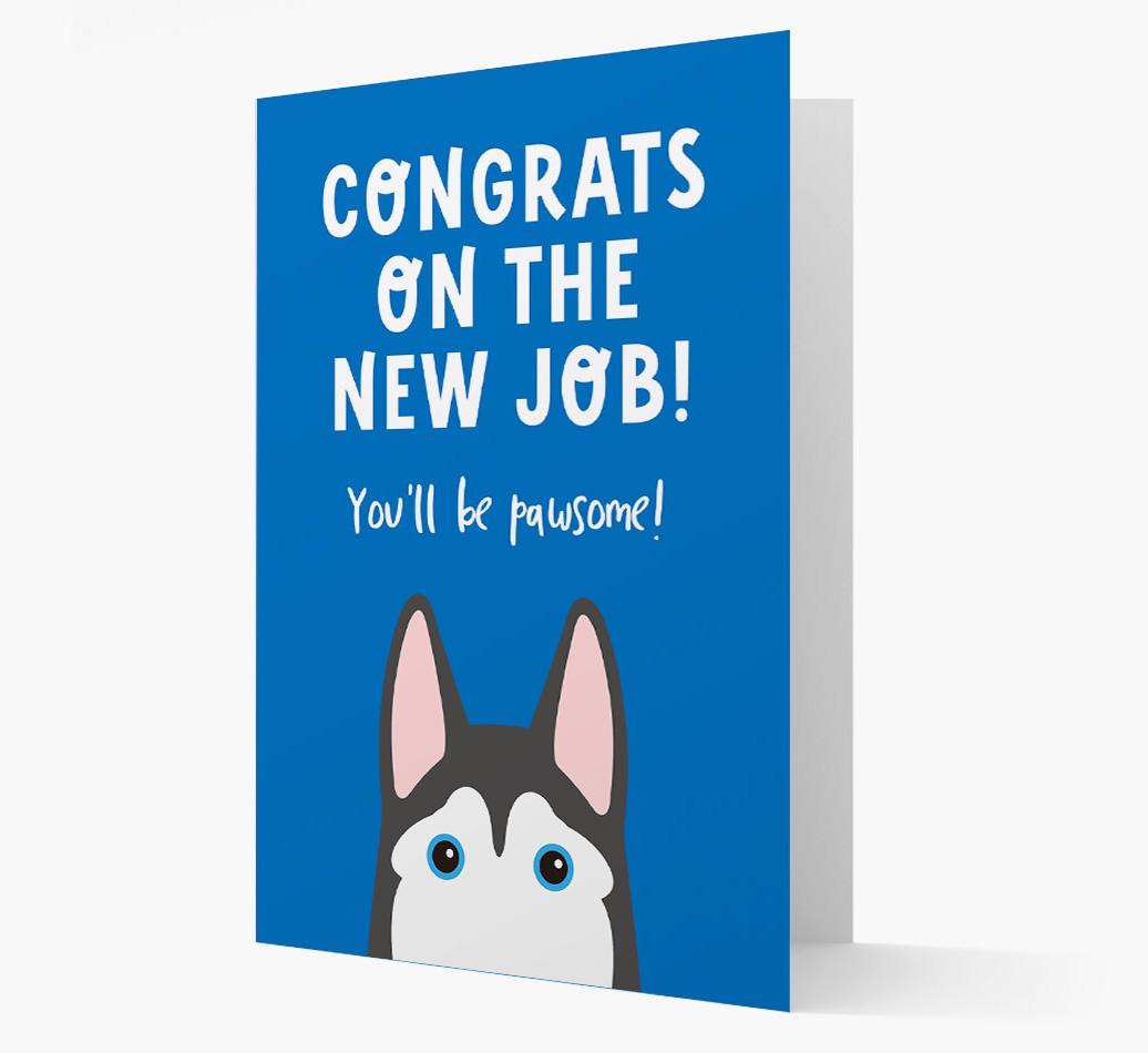 Congrats On The New Job: Personalized {breedFullName} Card