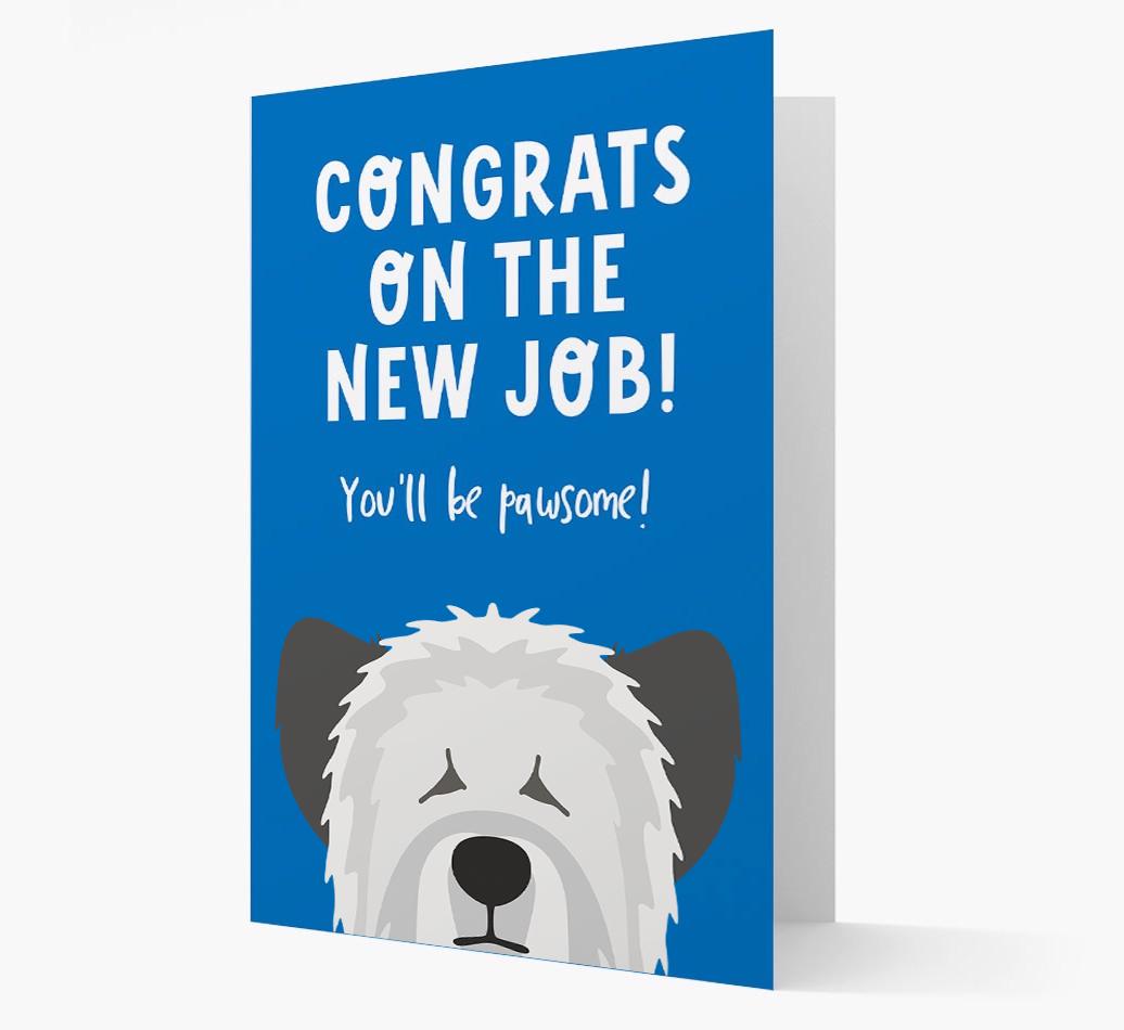 Congrats On The New Job: Personalized {breedFullName} Card