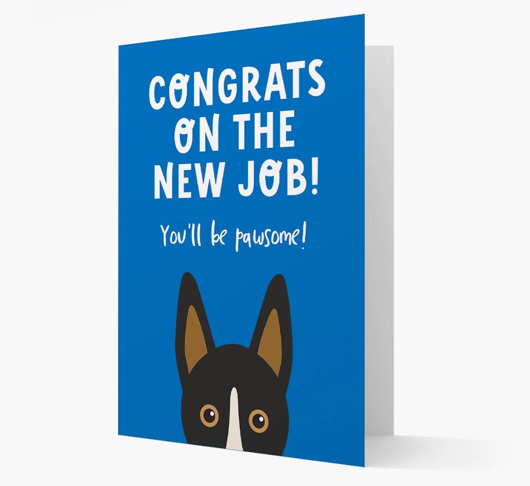 Congrats On The New Job: Personalized {breedFullName} Card
