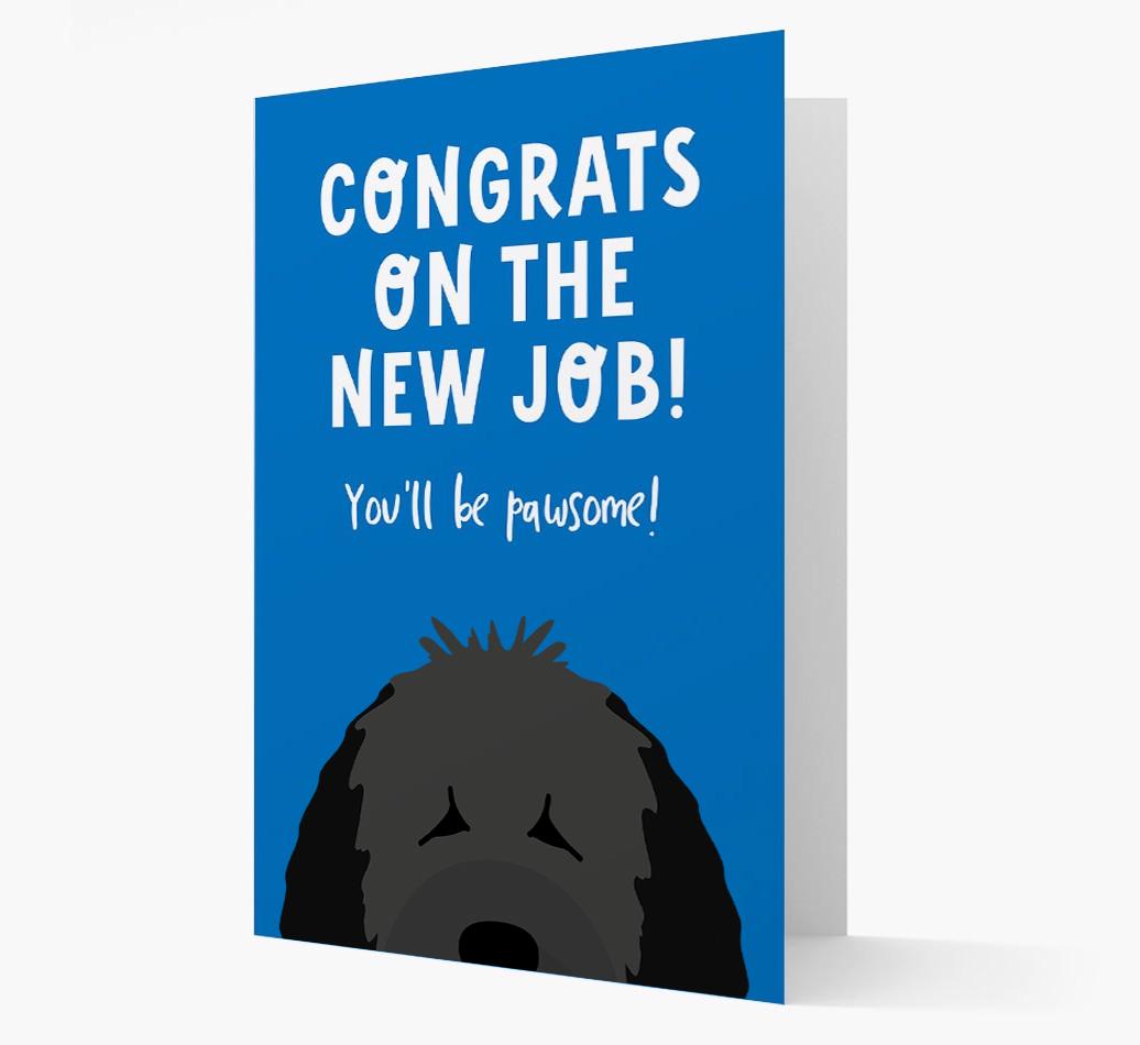 Congrats On The New Job: Personalized {breedFullName} Card