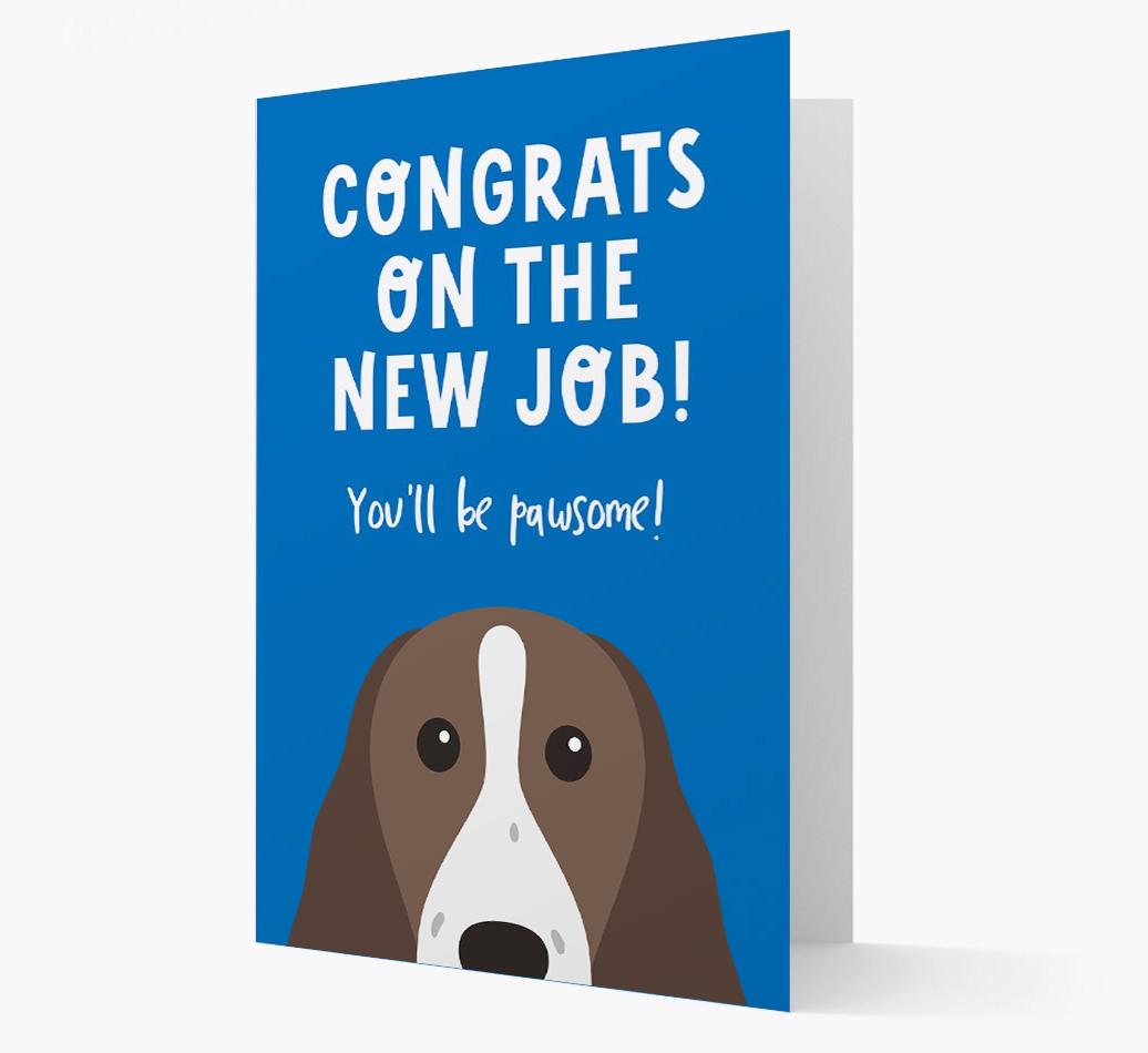 Congrats On The New Job: Personalized {breedFullName} Card