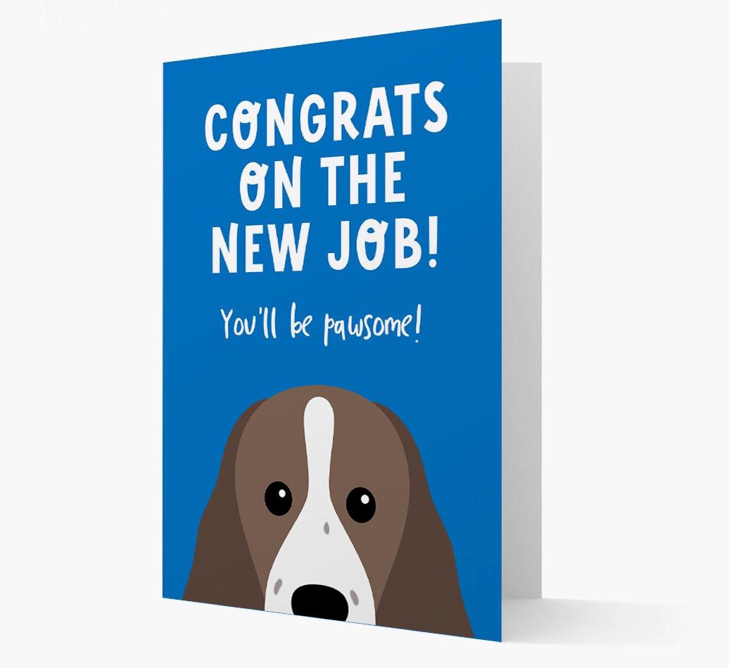 Congrats On The New Job: Personalized {breedFullName} Card