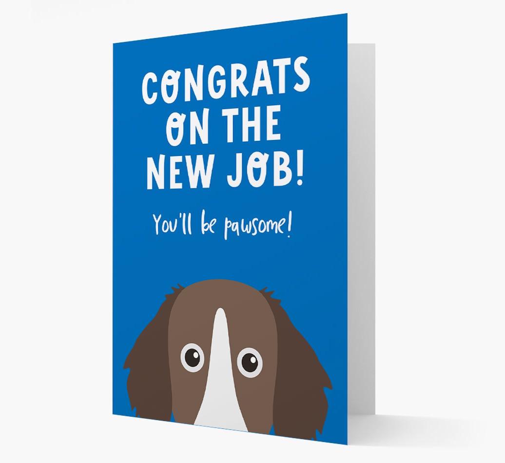 Congrats On The New Job: Personalized {breedFullName} Card