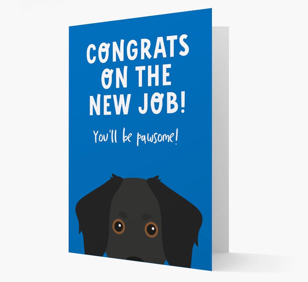 Congrats On The New Job: Personalized {breedFullName} Card