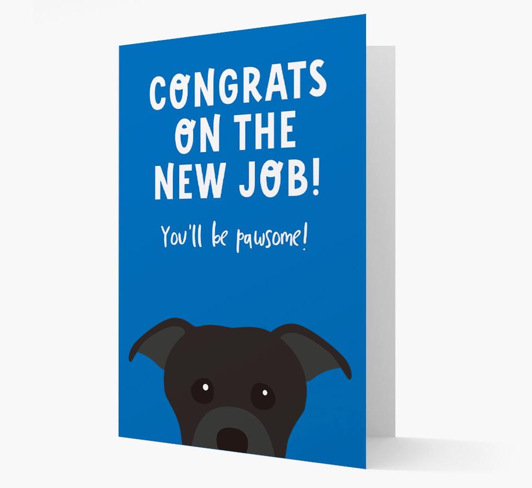 Congrats On The New Job: Personalized {breedFullName} Card