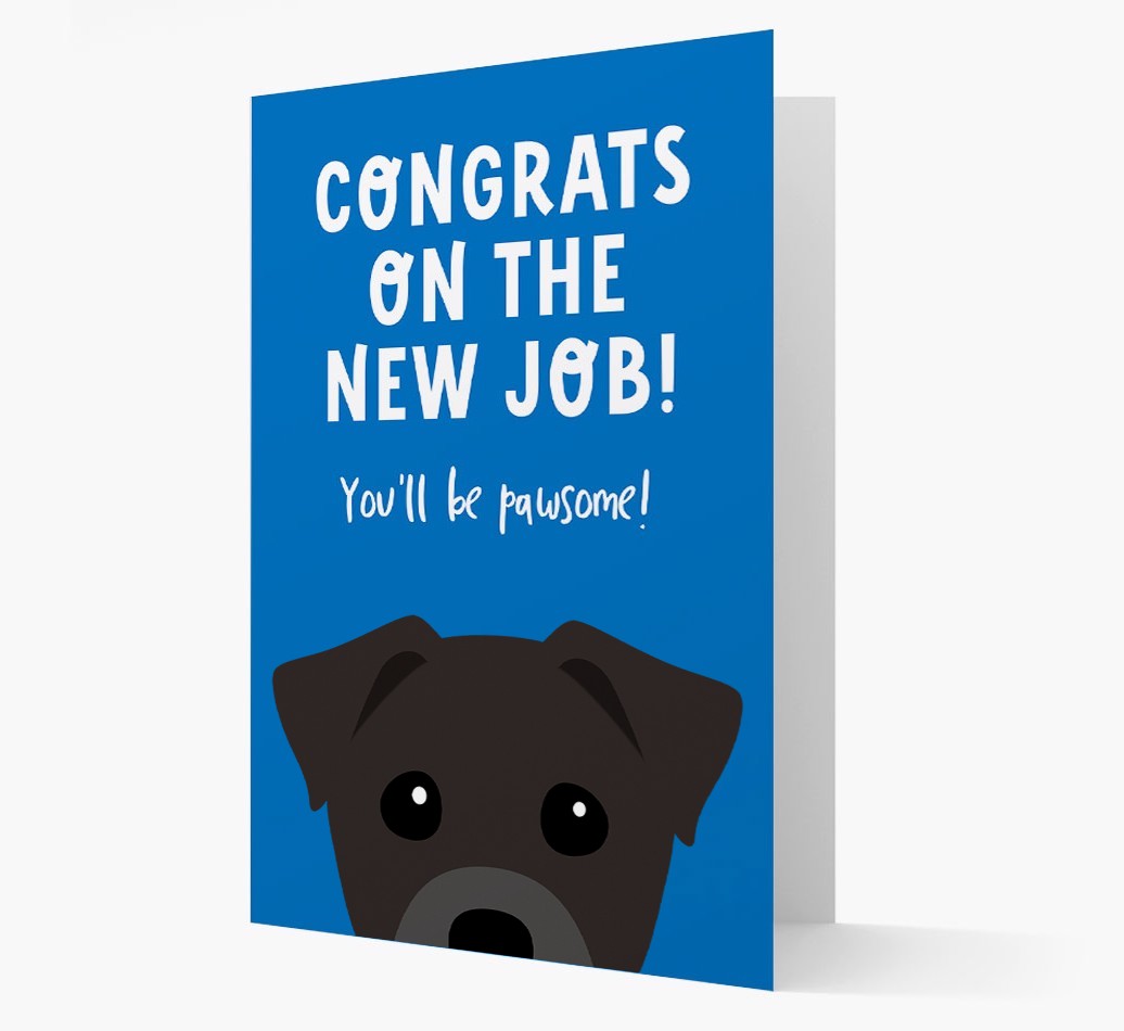 Congrats On The New Job: Personalized {breedFullName} Card