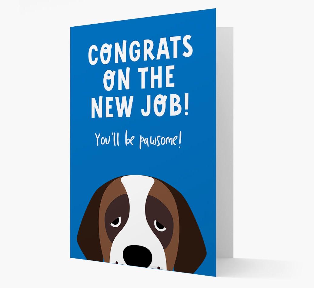Congrats On The New Job: Personalized {breedFullName} Card