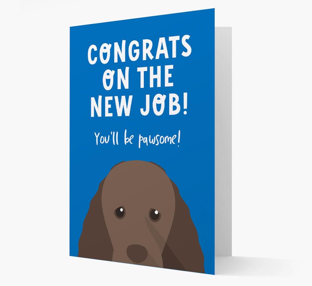 Congrats On The New Job: Personalized {breedFullName} Card