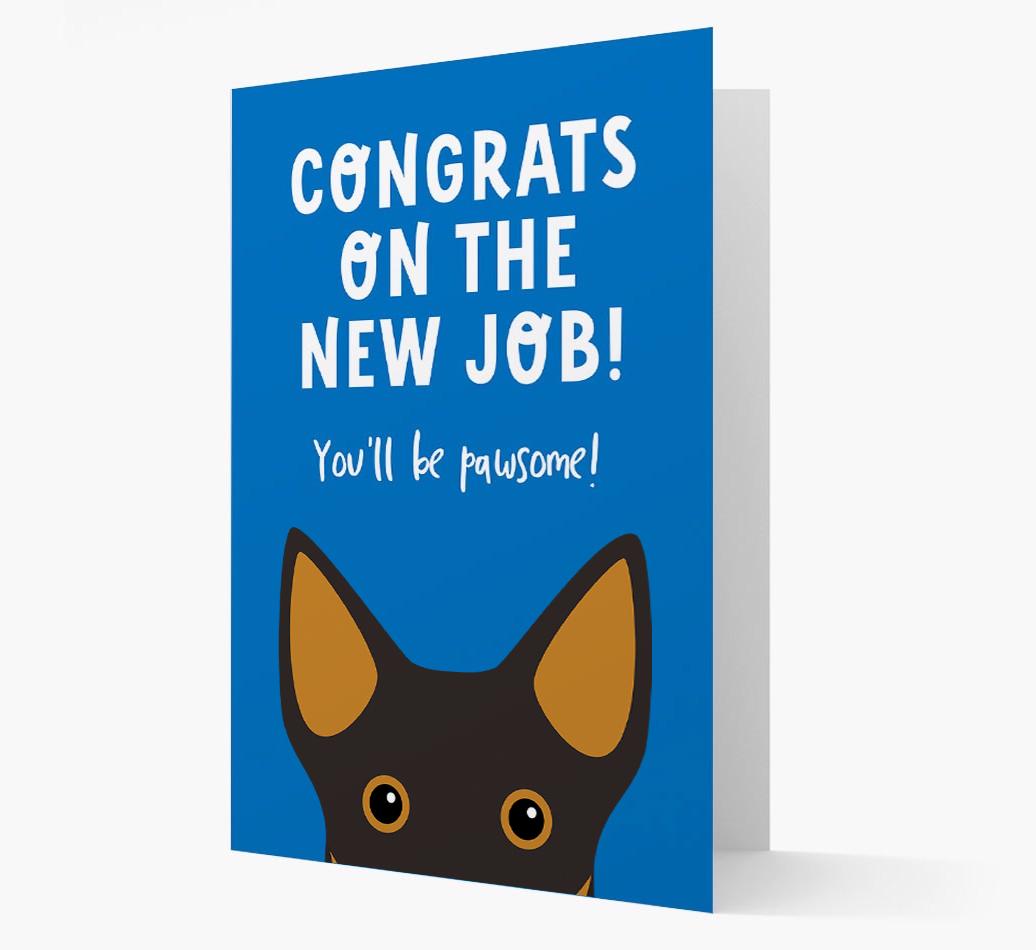 Congrats On The New Job: Personalized {breedFullName} Card