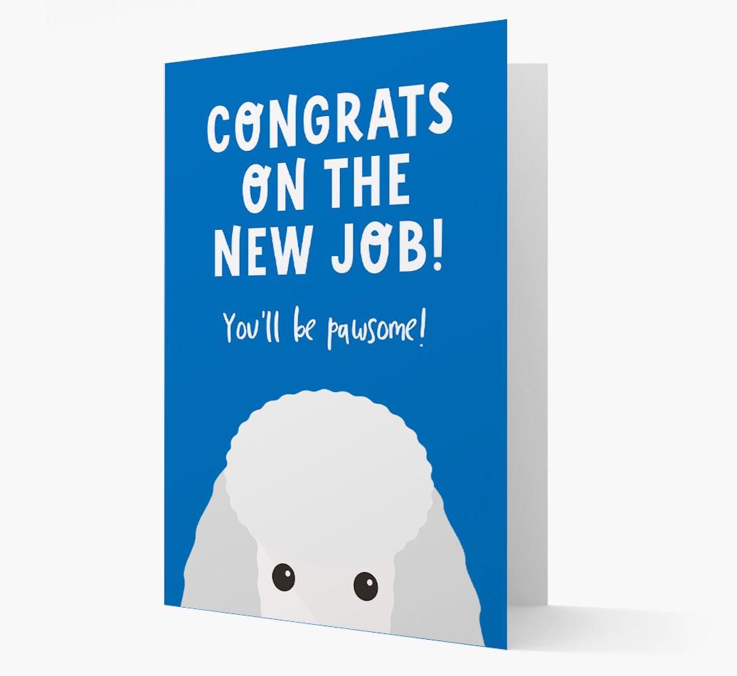 Congrats On The New Job: Personalized {breedFullName} Card