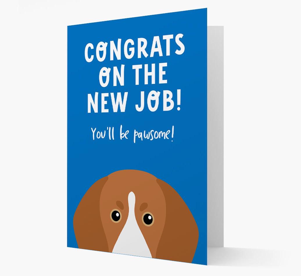 Congrats On The New Job: Personalized {breedFullName} Card
