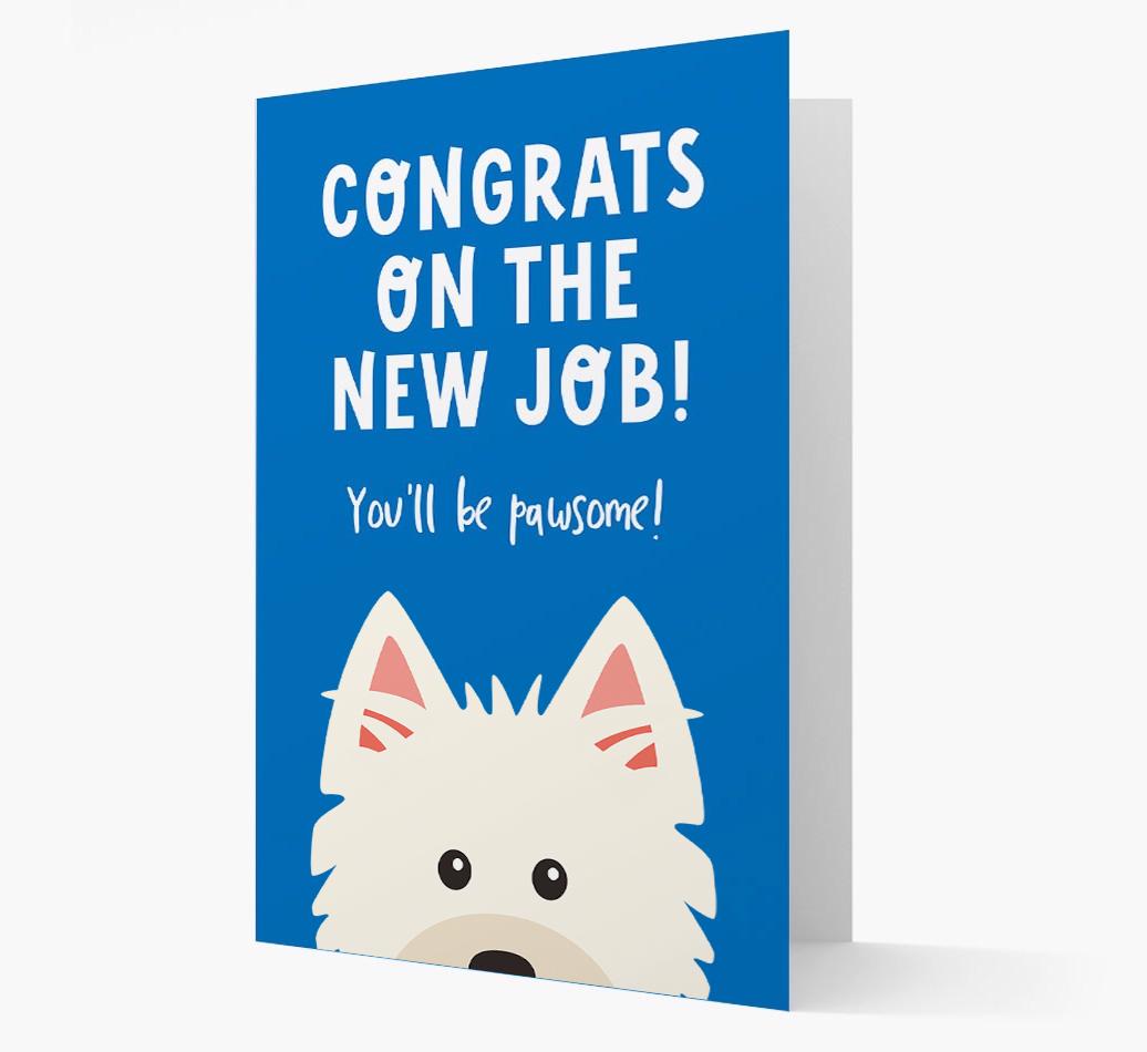 Congrats On The New Job: Personalized {breedFullName} Card