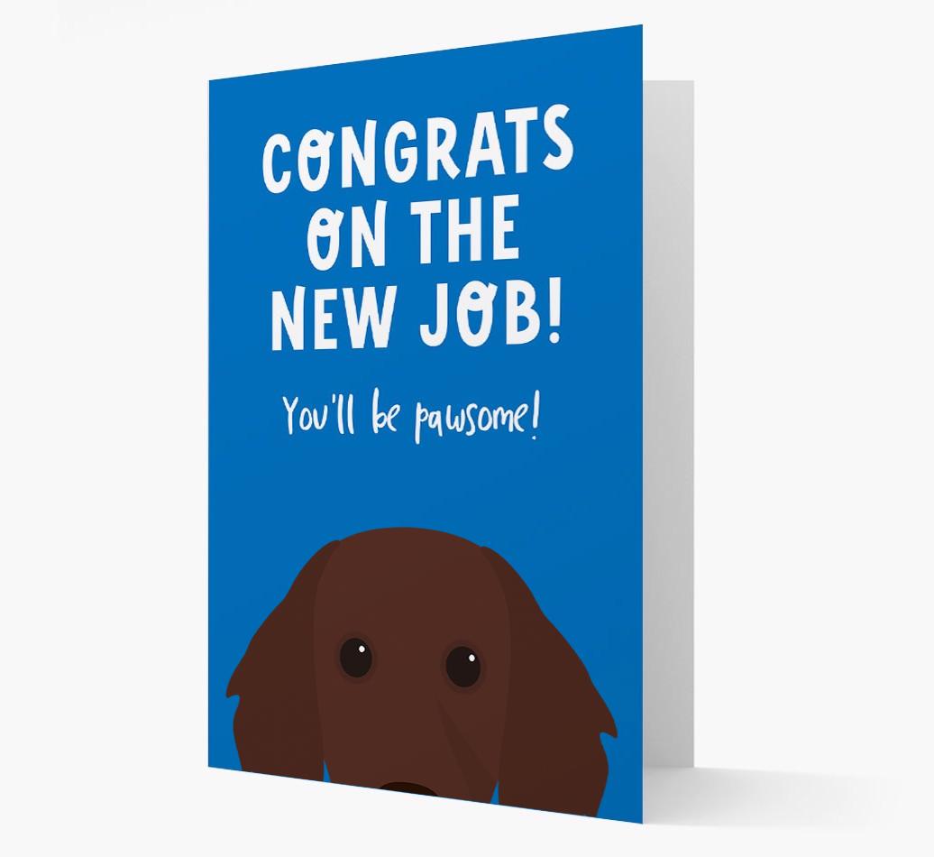 Congrats On The New Job: Personalized {breedFullName} Card