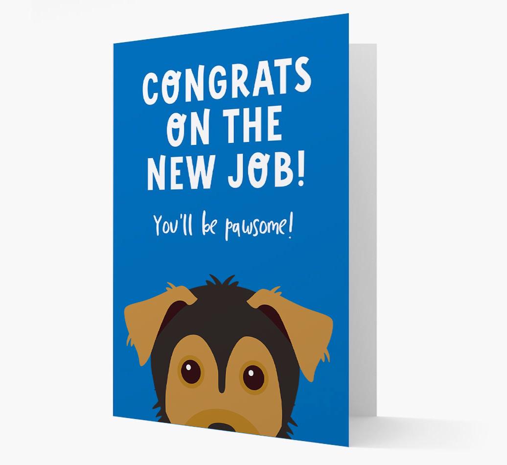 Congrats On The New Job: Personalized {breedFullName} Card