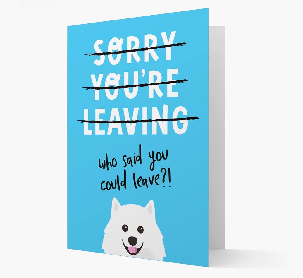 Sorry You're Leaving: Personalized {breedFullName} Card