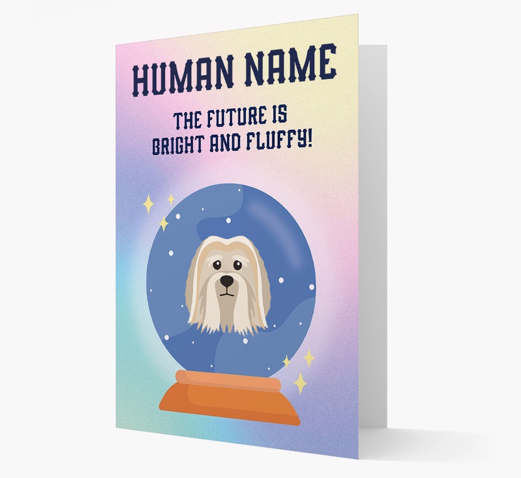The Future Is Bright And Fluffy: Personalised {breedFullName} Card