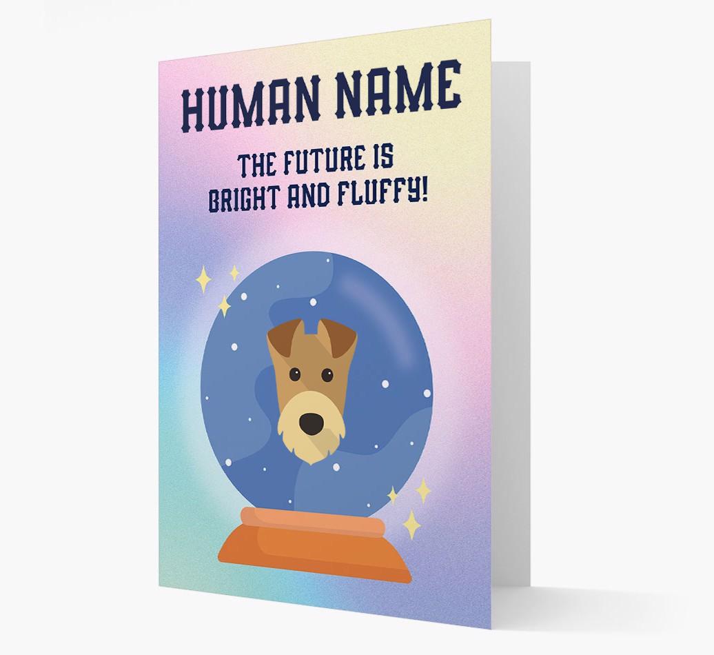 The Future Is Bright And Fluffy: Personalised {breedFullName} Card
