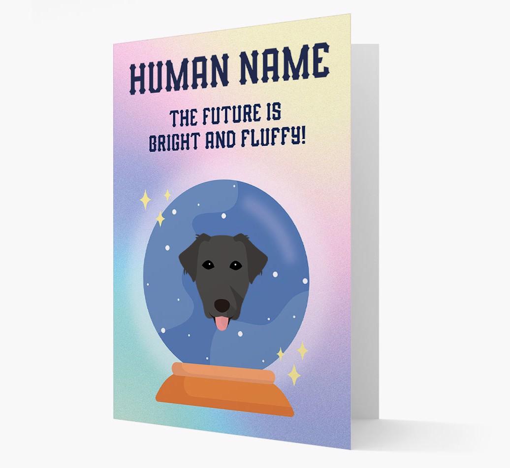 The Future Is Bright And Fluffy: Personalized {breedFullName} Card