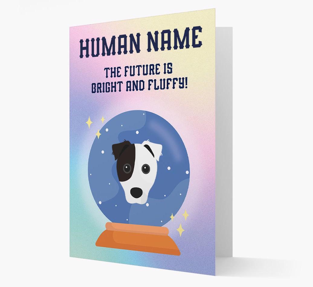 The Future Is Bright And Fluffy: Personalized {breedFullName} Card