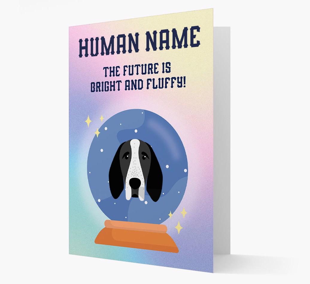 The Future Is Bright And Fluffy: Personalized {breedFullName} Card