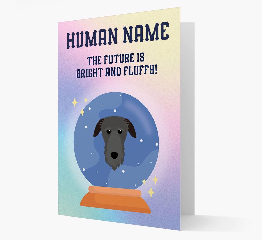 The Future Is Bright And Fluffy: Personalized {breedFullName} Card