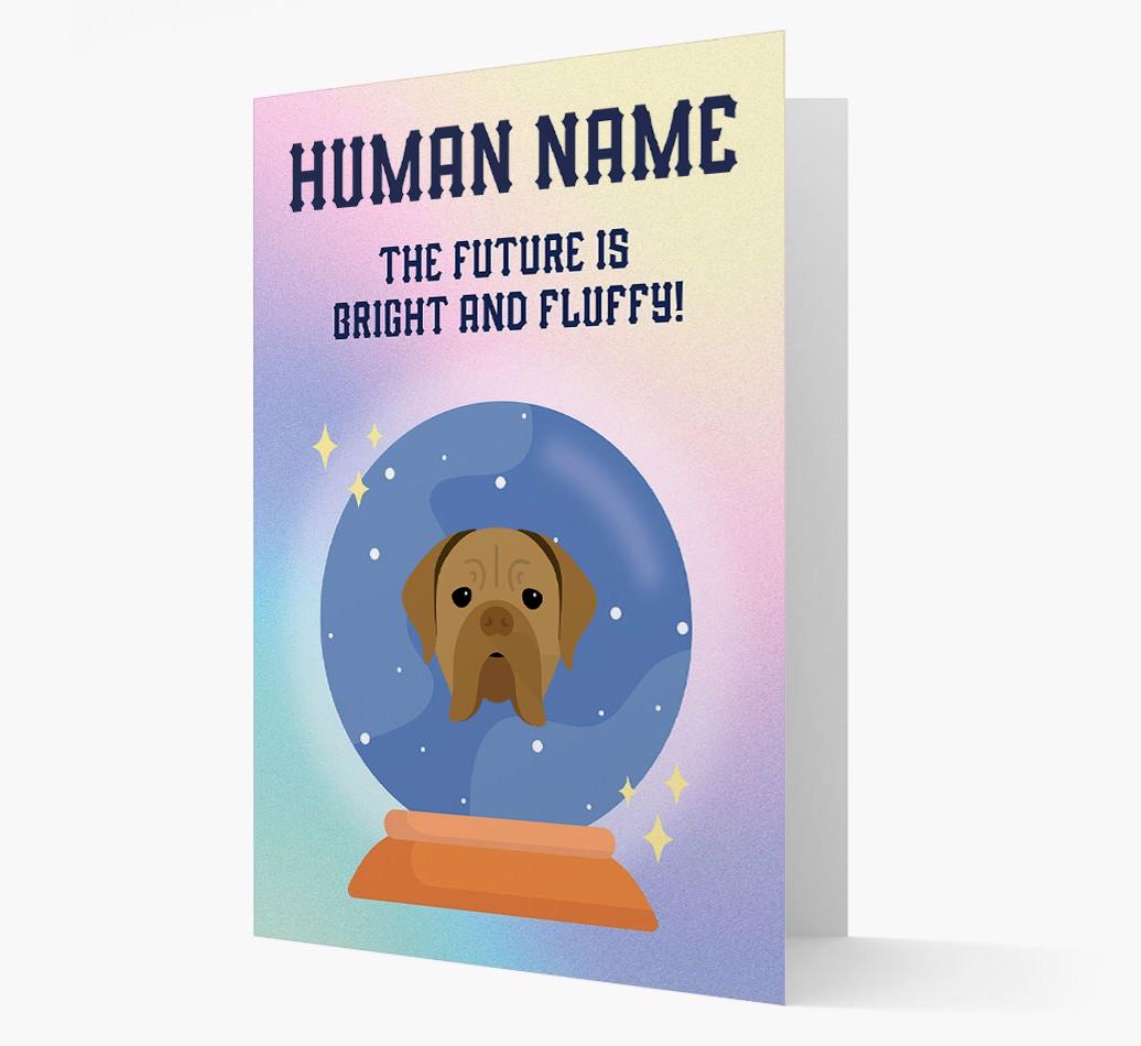 The Future Is Bright And Fluffy: Personalized {breedFullName} Card
