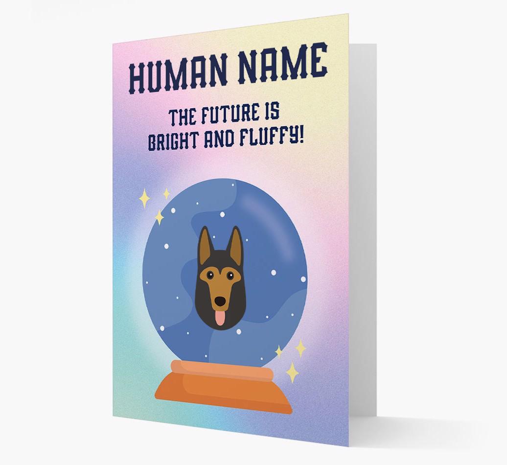 The Future Is Bright And Fluffy: Personalised {breedFullName} Card