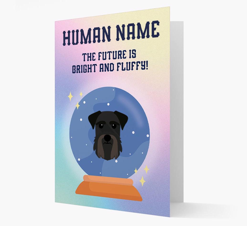 The Future Is Bright And Fluffy: Personalized {breedFullName} Card