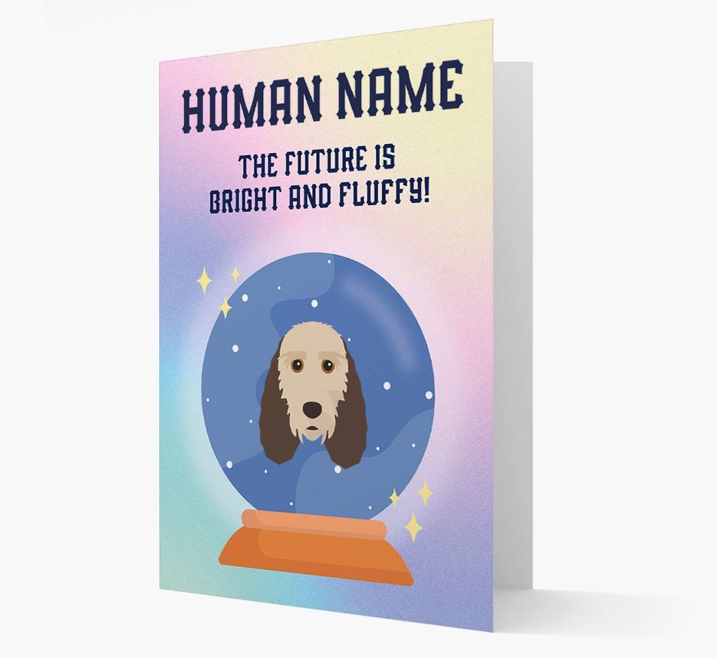 The Future Is Bright And Fluffy: Personalized {breedFullName} Card