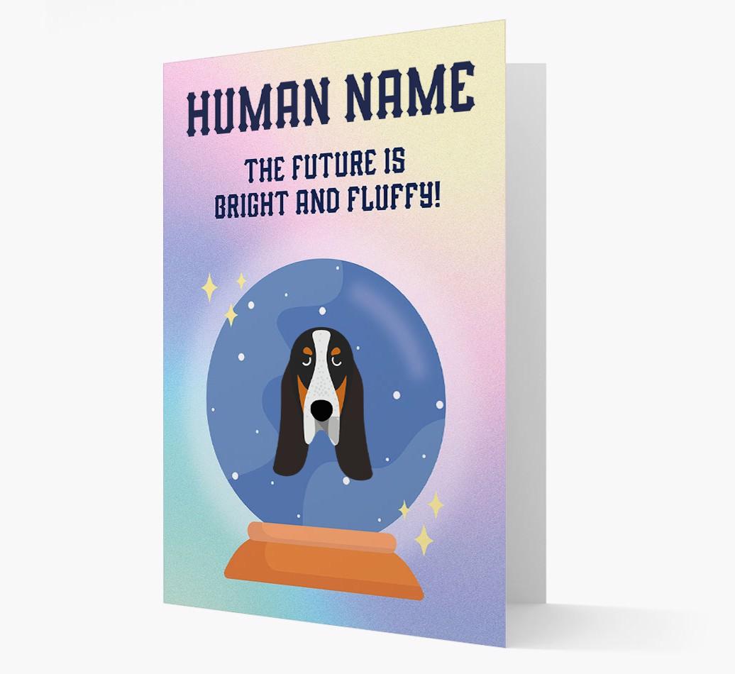 The Future Is Bright And Fluffy: Personalized {breedFullName} Card