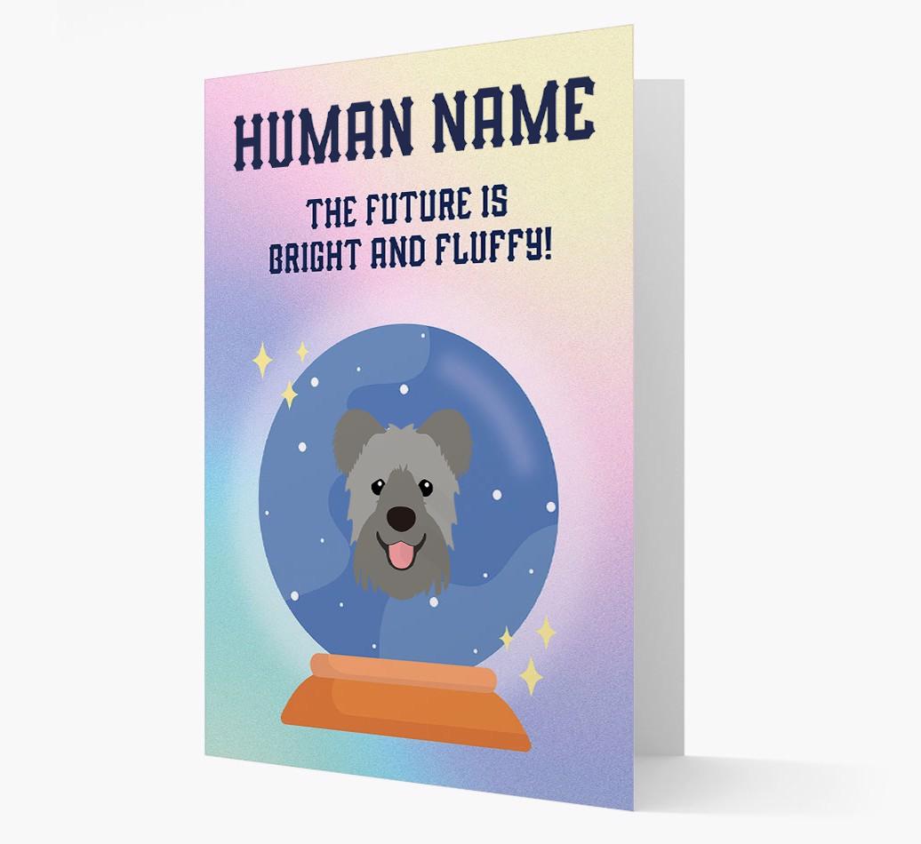 The Future Is Bright And Fluffy: Personalized {breedFullName} Card