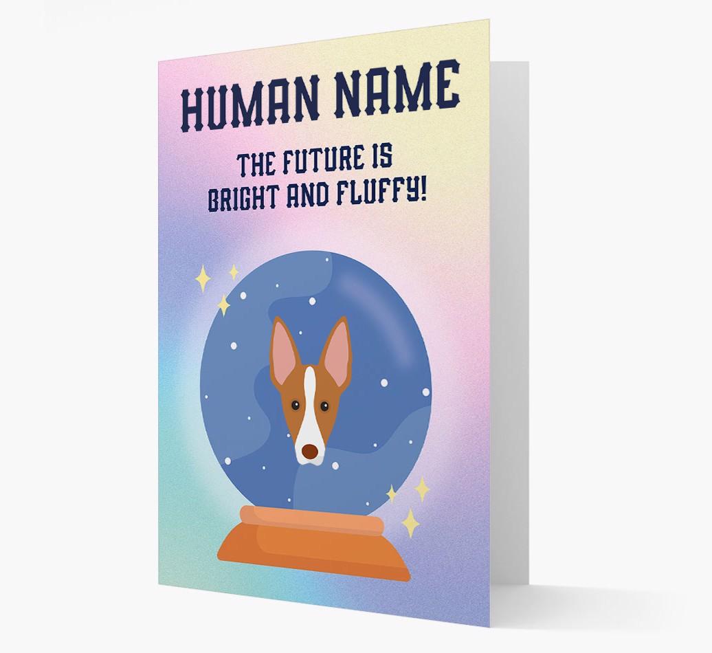 The Future Is Bright And Fluffy: Personalized {breedFullName} Card