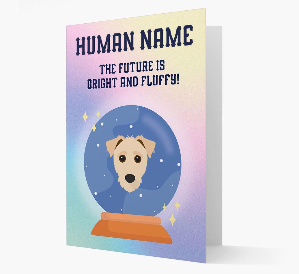 The Future Is Bright And Fluffy: Personalized {breedFullName} Card