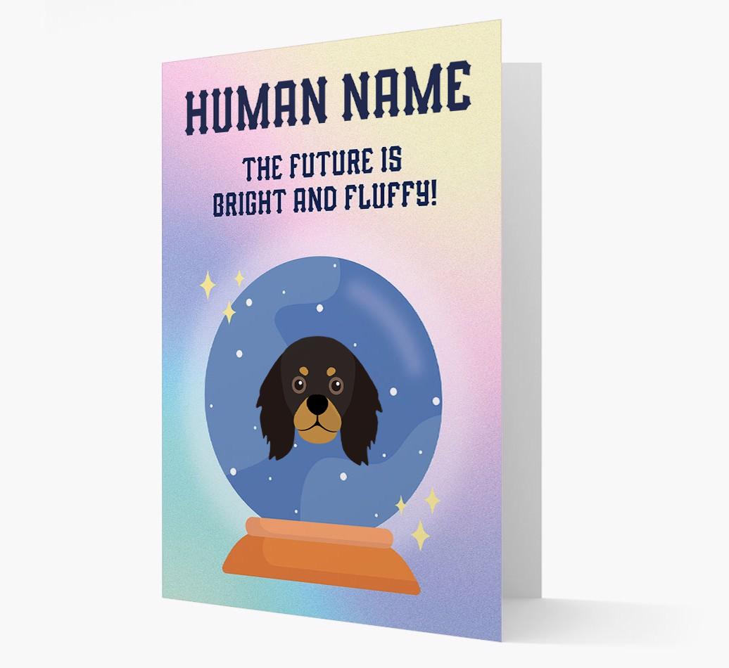 The Future Is Bright And Fluffy: Personalized {breedFullName} Card