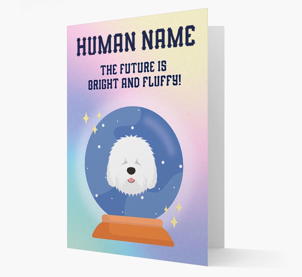 The Future Is Bright And Fluffy: Personalized {breedFullName} Card