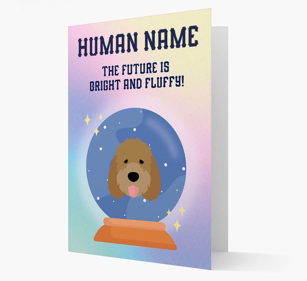 The Future Is Bright And Fluffy: Personalized {breedFullName} Card