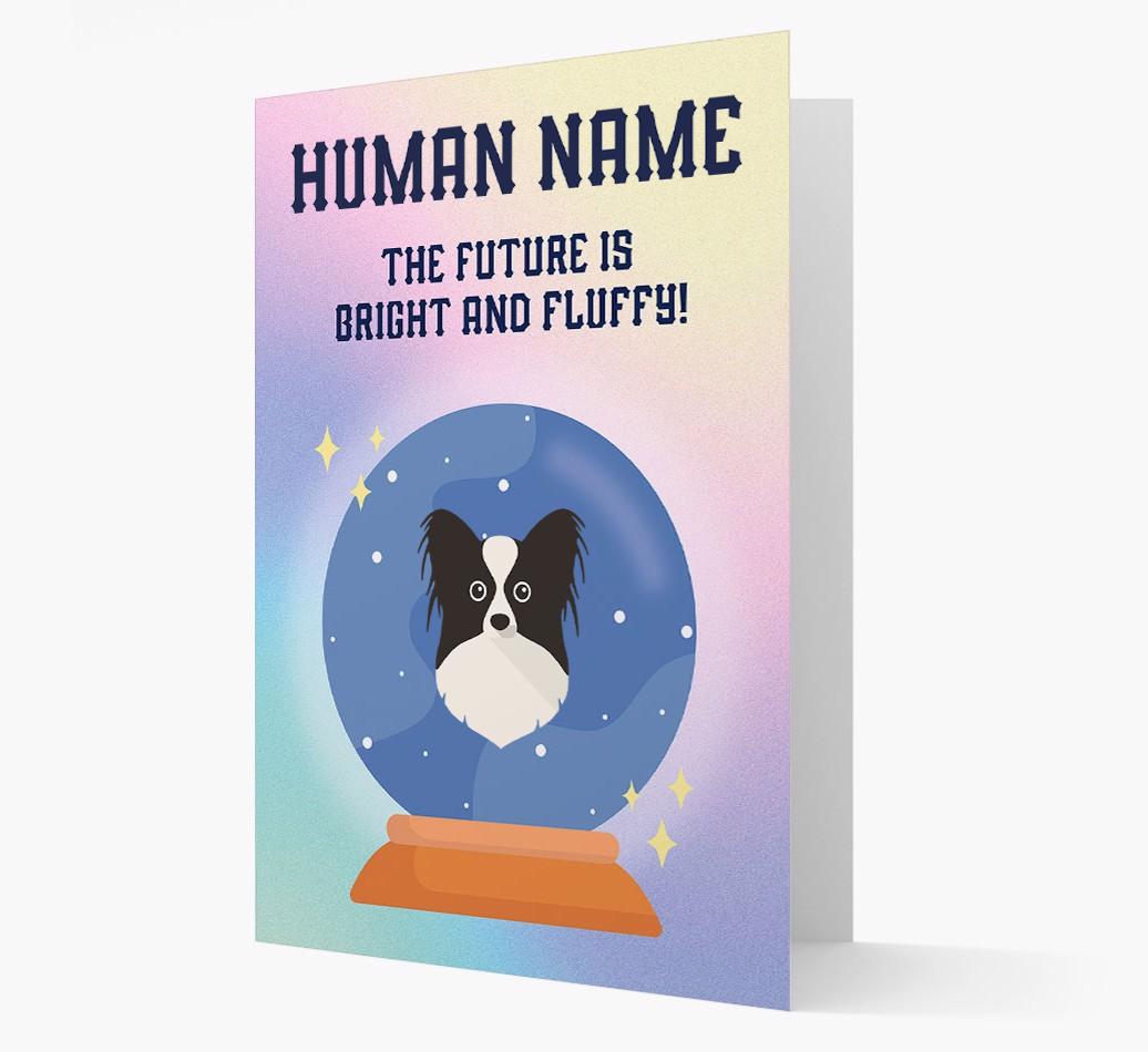 The Future Is Bright And Fluffy: Personalized {breedFullName} Card
