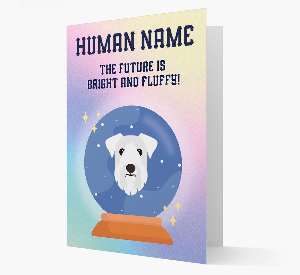 The Future Is Bright And Fluffy: Personalized {breedFullName} Card