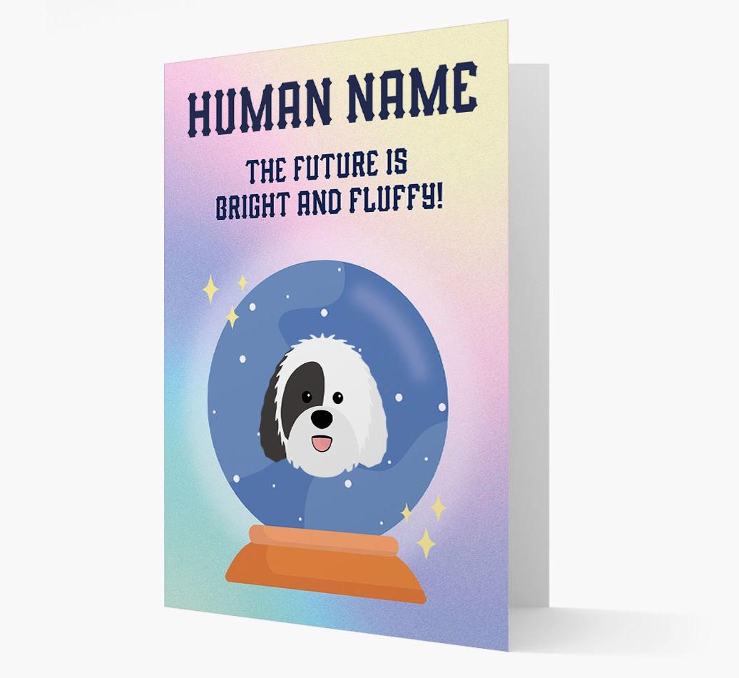The Future Is Bright And Fluffy: Personalized {breedFullName} Card