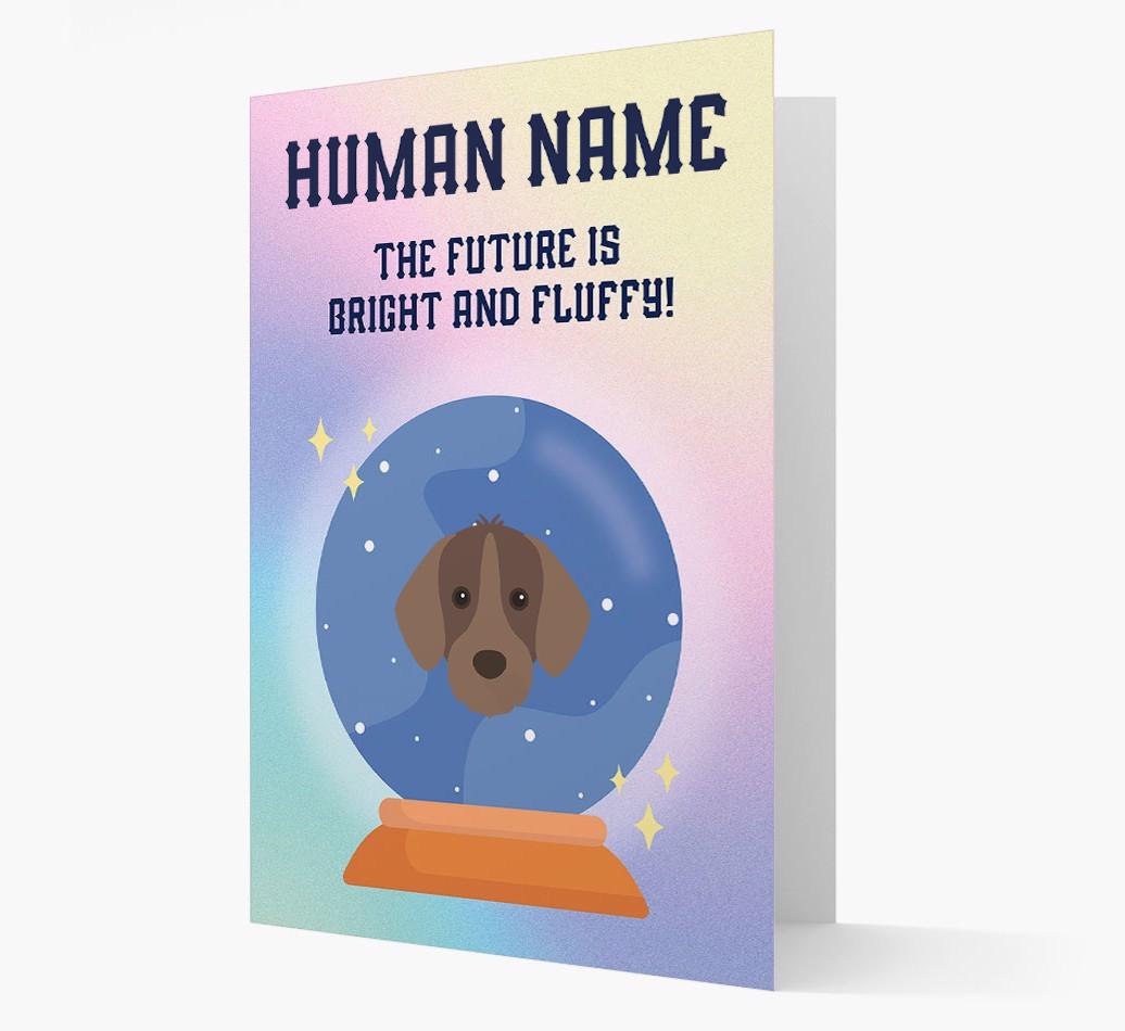 The Future Is Bright And Fluffy: Personalized {breedFullName} Card