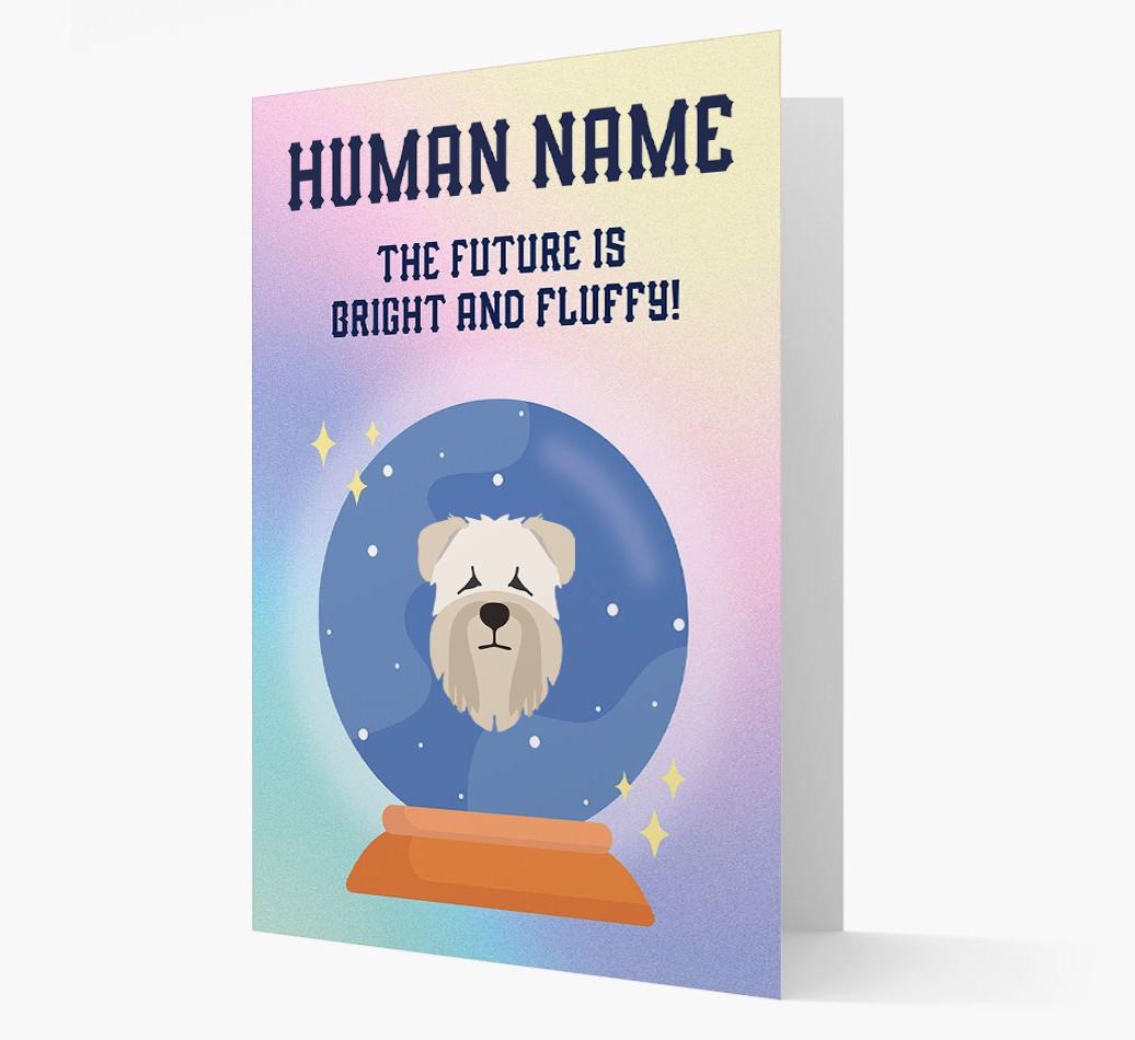 The Future Is Bright And Fluffy: Personalized {breedFullName} Card